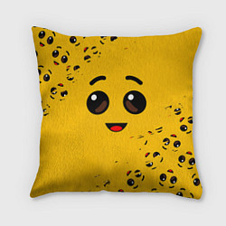 Подушка квадратная FORTNITE BANANA FACE ФОРТНАЙТ БАНАН, цвет: 3D-принт