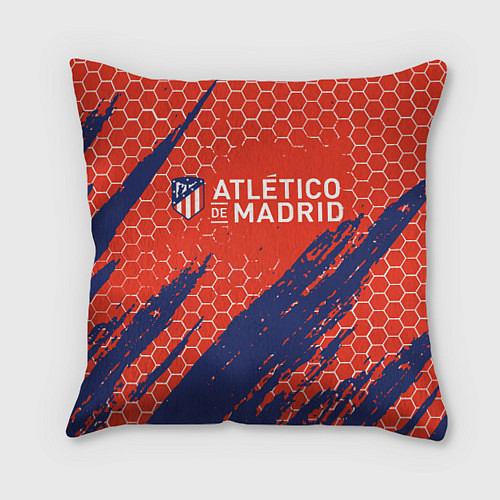 Подушка квадратная Atletico Madrid: Football Club / 3D-принт – фото 1