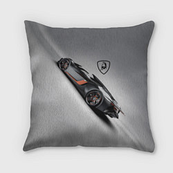 Подушка квадратная Lamborghini - не для всех!, цвет: 3D-принт