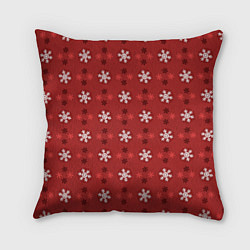 Подушка квадратная Snowflakes, цвет: 3D-принт