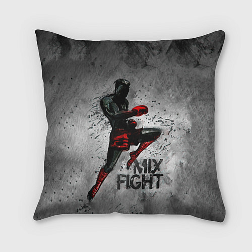 Подушка квадратная MIX FIGHT / 3D-принт – фото 1
