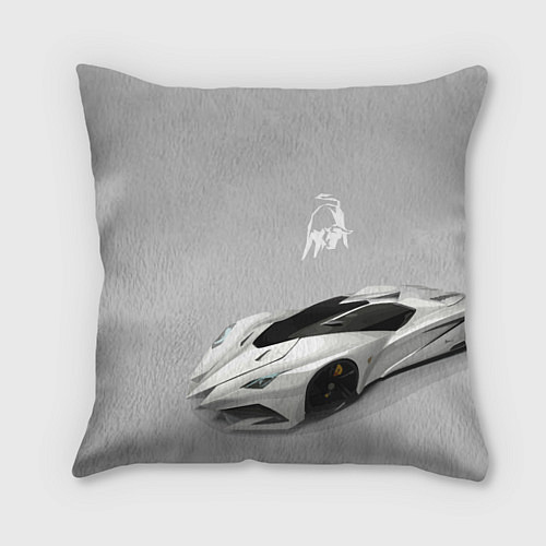 Подушка квадратная Lamborghini Concept sketch / 3D-принт – фото 1
