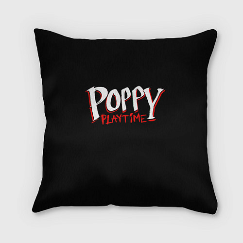 Подушка квадратная Poppy Playtime: Logo / 3D-принт – фото 1