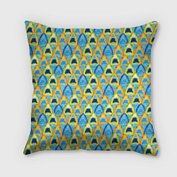 Подушка квадратная Зубастые Акулы, цвет: 3D-принт