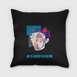 Подушка квадратная Acid Ashnikko, цвет: 3D-принт