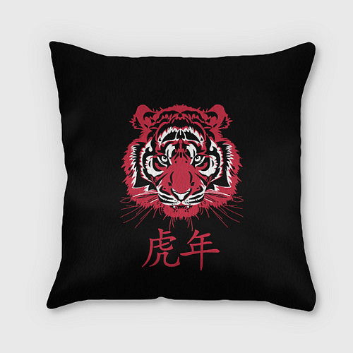 Подушка квадратная Год тигра: китайский гороскоп / 3D-принт – фото 1