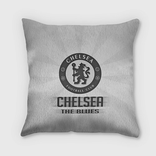 Подушка квадратная Chelsea FC Graphite Theme / 3D-принт – фото 1