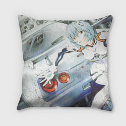 Подушка квадратная Rei Ayanami Evangelion