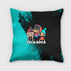 Подушка квадратная Toca Boca Рита и Леон, цвет: 3D-принт