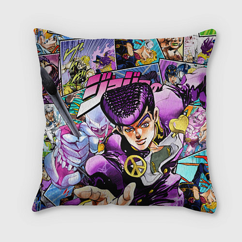 Подушка квадратная JoJos Bizarre Adventure: Josuke / 3D-принт – фото 1