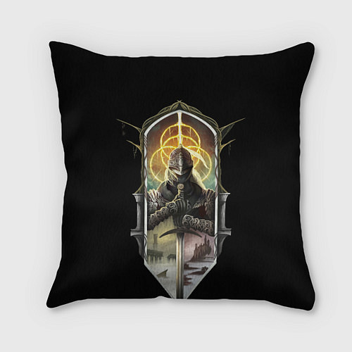 Подушка квадратная Elden Ring fire keeper / 3D-принт – фото 1