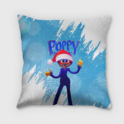 Подушка квадратная Новогодний Poppy Playtime, цвет: 3D-принт