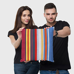 Подушка квадратная Stripes Abstract, цвет: 3D-принт — фото 2