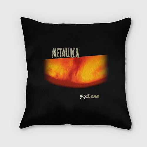 Подушка квадратная Metallica ReLoad / 3D-принт – фото 1