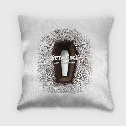 Подушка квадратная Death Magnetic - Metallica / 3D-принт – фото 1