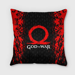 Подушка квадратная GOD OF WAR КРАТОС ЛОГО