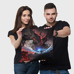 Подушка квадратная DOTA ТЕНЬ, SHADOW FIEND, цвет: 3D-принт — фото 2