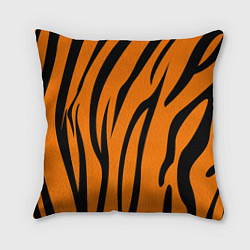 Подушка квадратная Текстура тиграtiger, цвет: 3D-принт