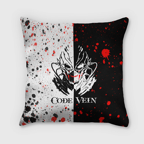 Подушка квадратная Code Vein Logo / 3D-принт – фото 1