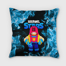 Подушка квадратная Grom Гром Brawl Stars, цвет: 3D-принт