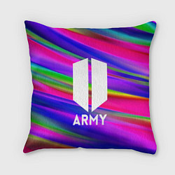 Подушка квадратная BTS ARMY RAIBOW