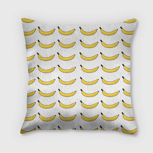 Подушка квадратная Крупный Банановый рай / 3D-принт – фото 1