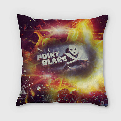 Подушка квадратная Point Blank Black Fire / 3D-принт – фото 1