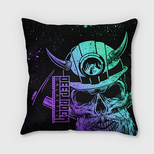 Подушка квадратная Deep Rock Galactic - Dander Darkness Dwarves / 3D-принт – фото 1