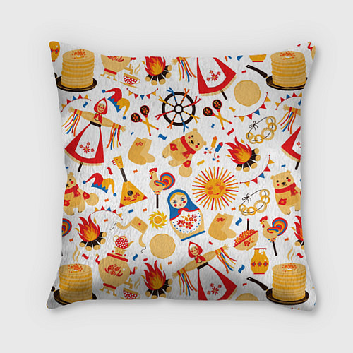 Подушка квадратная Масленница 2022 / 3D-принт – фото 1