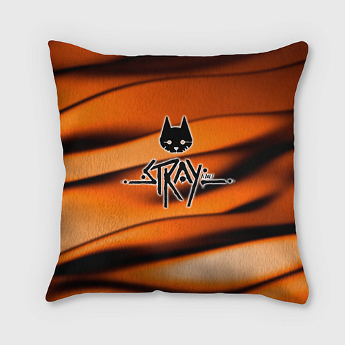 Подушка квадратная Stray Логотип / 3D-принт – фото 1