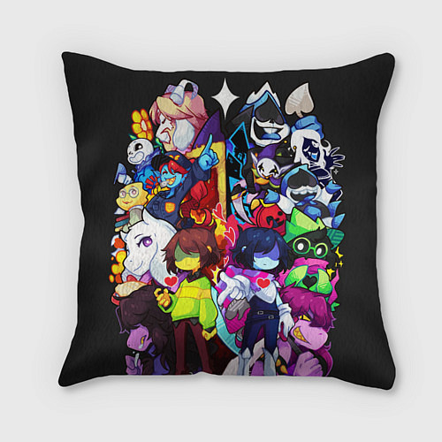 Подушка квадратная DELTARUNE UNDERTALE / 3D-принт – фото 1