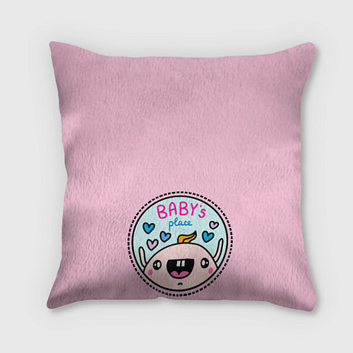 Подушка квадратная Babys place / 3D-принт – фото 1