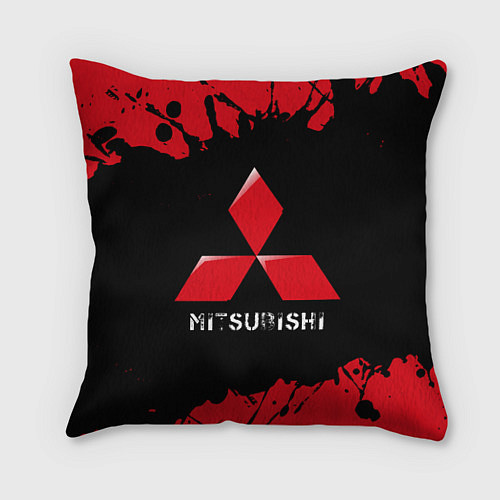 Подушка квадратная MITSUBISHI Mitsubishi Краски / 3D-принт – фото 1