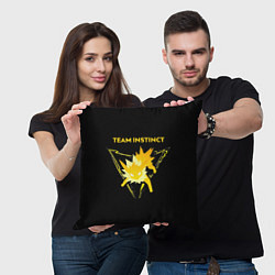 Подушка квадратная Team Instinct - Pokemon GO, цвет: 3D-принт — фото 2