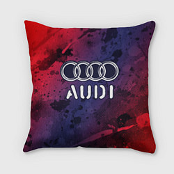 Подушка квадратная AUDI Audi Краски, цвет: 3D-принт