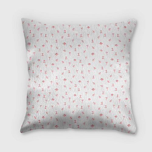 Подушка квадратная Зимний спортивный принт / 3D-принт – фото 1