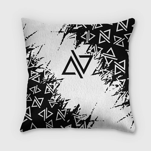 Подушка квадратная Адель певица паттерн / 3D-принт – фото 1