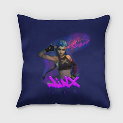 Подушка квадратная League Of Legends Arcane JINX BOOM