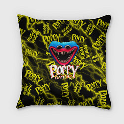 Подушка квадратная Poppy Playtime Молния, цвет: 3D-принт