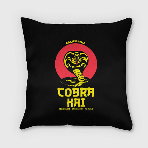 Подушка квадратная Cobra Kai California / 3D-принт – фото 1