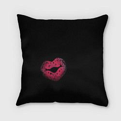 Подушка квадратная Поцелуй, цвет: 3D-принт
