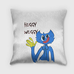 Подушка квадратная Huggy Wuggy - Poppy Playtime Хагги Вагги, цвет: 3D-принт