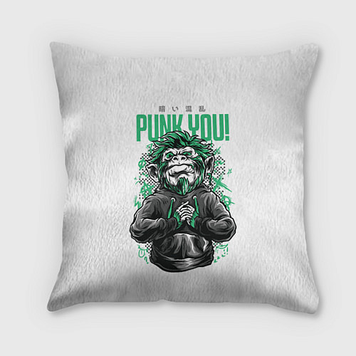 Подушка квадратная Punk you! / 3D-принт – фото 1