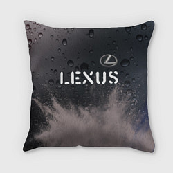Подушка квадратная LEXUS Lexus - Краски, цвет: 3D-принт