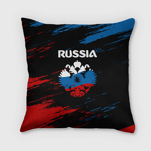 Подушка квадратная Russia Герб в стиле / 3D-принт – фото 1