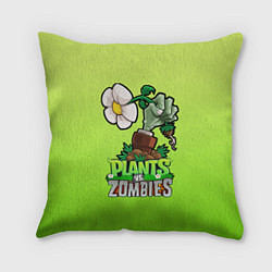 Подушка квадратная Plants vs Zombies зомбо-рука, цвет: 3D-принт