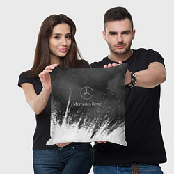 Подушка квадратная Mercedes-Benz: Облако с Брызгами, цвет: 3D-принт — фото 2
