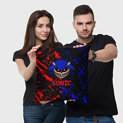 Подушка квадратная SONIC EXE DARK SONIC, цвет: 3D-принт — фото 2