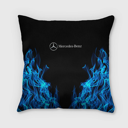Подушка квадратная Mercedes-Benz Fire / 3D-принт – фото 1