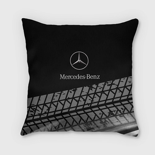 Подушка квадратная Mercedes-Benz шины / 3D-принт – фото 1